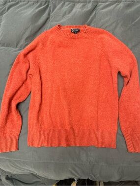 J. Crew Lambswool Crewneck Red Sweater